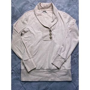 Banana republic shawl collar button sweater small